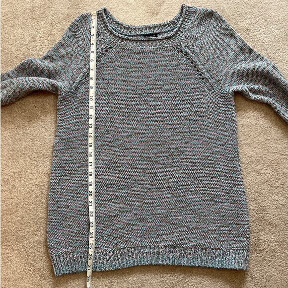Talbots Multicolor Open Knit Pullover Sweater Size L Lightweight Coastal Beachy - Picture 7 of 7